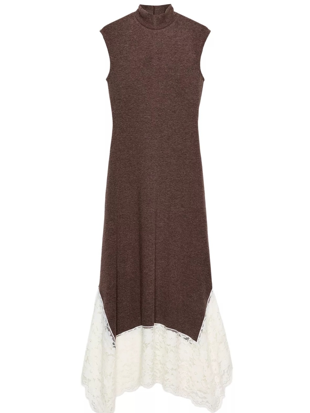 Zara long combination lace dress
